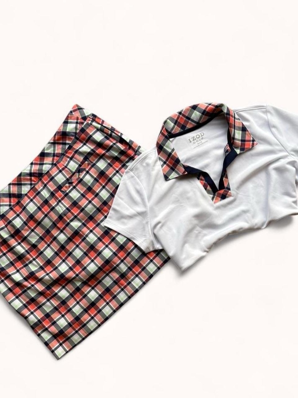 Two Izod Skirt Sets - Tennis, Golf, Pickleball Matching Skort and Polo Set (2) - Picture 6 of 7